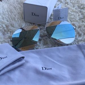 Christian Dior slit sunglasses